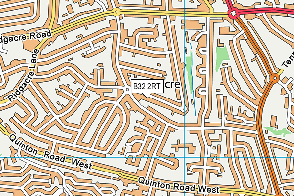 B32 2RT map - OS VectorMap District (Ordnance Survey)