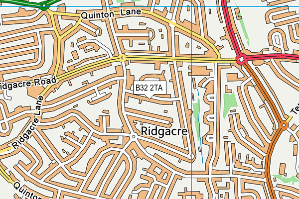 B32 2TA map - OS VectorMap District (Ordnance Survey)