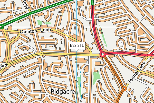 B32 2TL map - OS VectorMap District (Ordnance Survey)