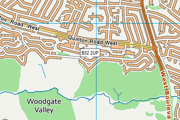 B32 2UP map - OS VectorMap District (Ordnance Survey)