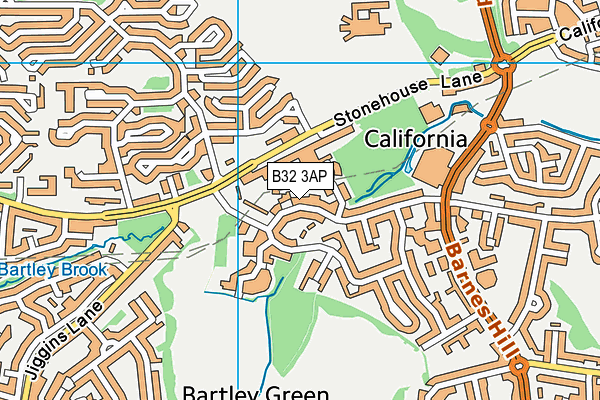 B32 3AP map - OS VectorMap District (Ordnance Survey)