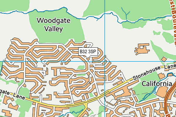 B32 3SP map - OS VectorMap District (Ordnance Survey)