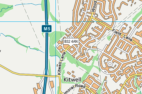 B32 4AN map - OS VectorMap District (Ordnance Survey)