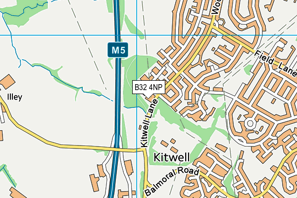 B32 4NP map - OS VectorMap District (Ordnance Survey)