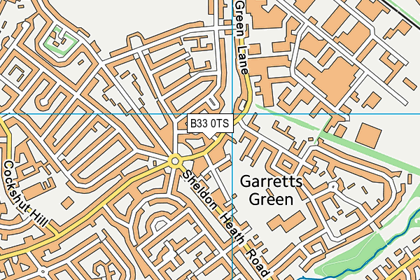 City College East Birmingham Campus (Closed) map (B33 0TS) - OS VectorMap District (Ordnance Survey)