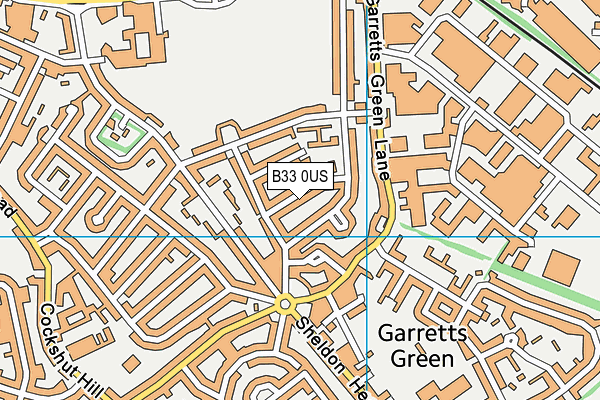 B33 0US map - OS VectorMap District (Ordnance Survey)