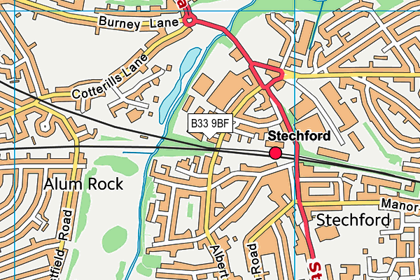Riverside Education map (B33 9BF) - OS VectorMap District (Ordnance Survey)