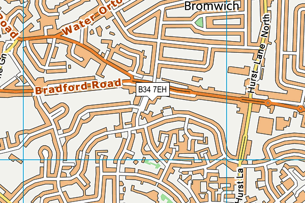 B34 7EH map - OS VectorMap District (Ordnance Survey)