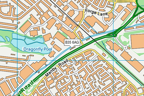 B35 6AG map - OS VectorMap District (Ordnance Survey)