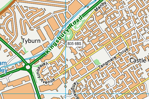 Topcliffe Primary School map (B35 6BS) - OS VectorMap District (Ordnance Survey)