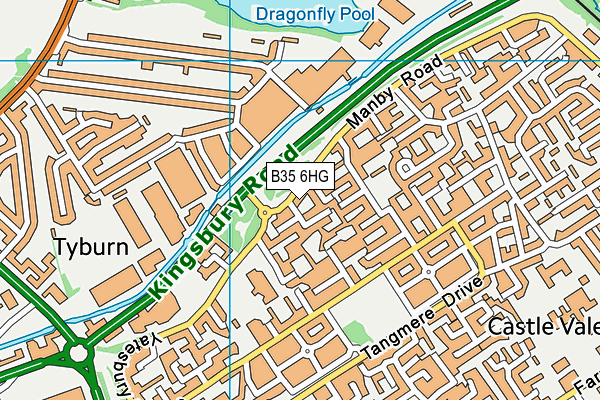 B35 6HG map - OS VectorMap District (Ordnance Survey)