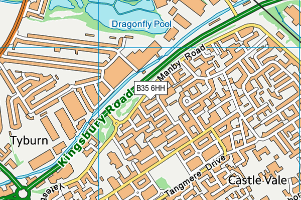B35 6HH map - OS VectorMap District (Ordnance Survey)