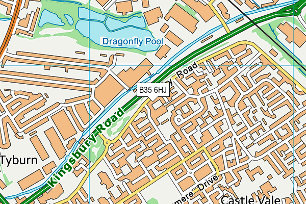 B35 6HJ map - OS VectorMap District (Ordnance Survey)