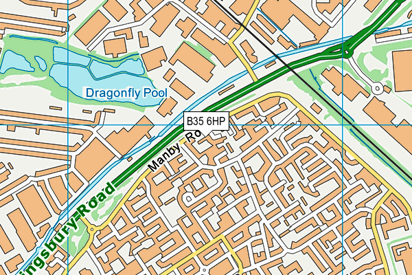 B35 6HP map - OS VectorMap District (Ordnance Survey)