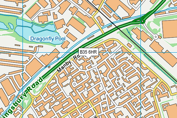 B35 6HR map - OS VectorMap District (Ordnance Survey)