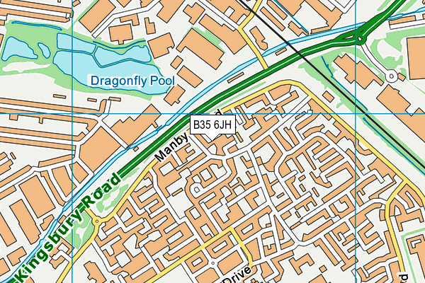 B35 6JH map - OS VectorMap District (Ordnance Survey)