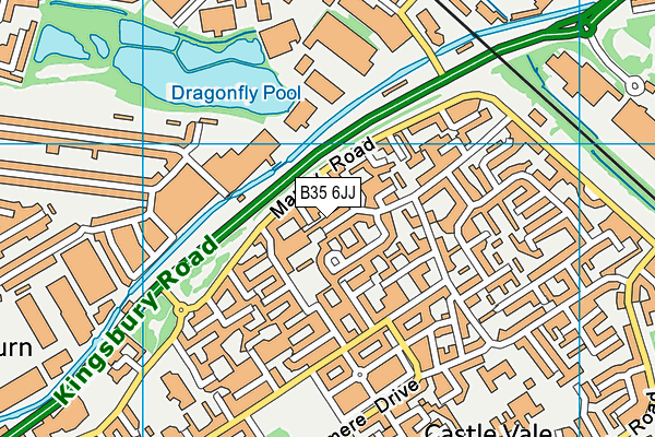 B35 6JJ map - OS VectorMap District (Ordnance Survey)