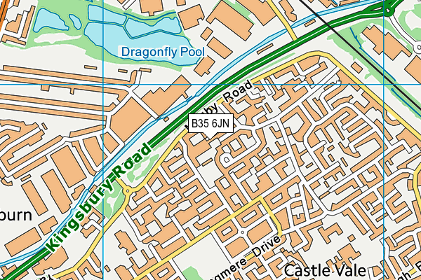 B35 6JN map - OS VectorMap District (Ordnance Survey)