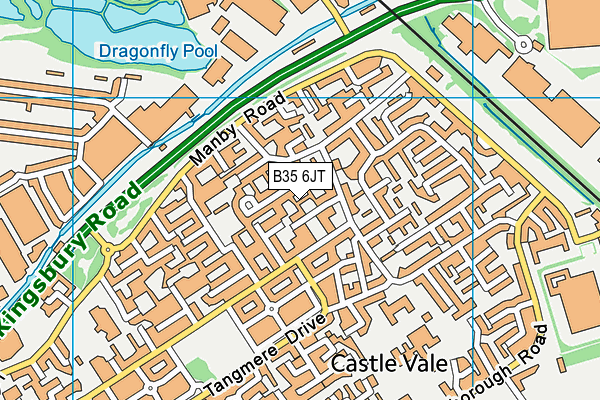 B35 6JT map - OS VectorMap District (Ordnance Survey)