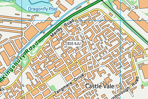 B35 6JU map - OS VectorMap District (Ordnance Survey)