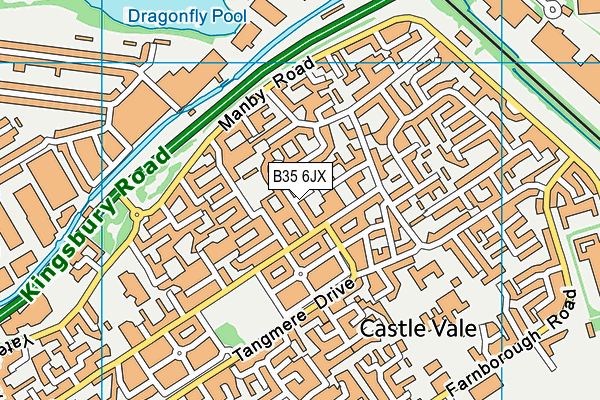 B35 6JX map - OS VectorMap District (Ordnance Survey)