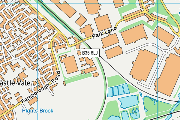 B35 6LJ map - OS VectorMap District (Ordnance Survey)