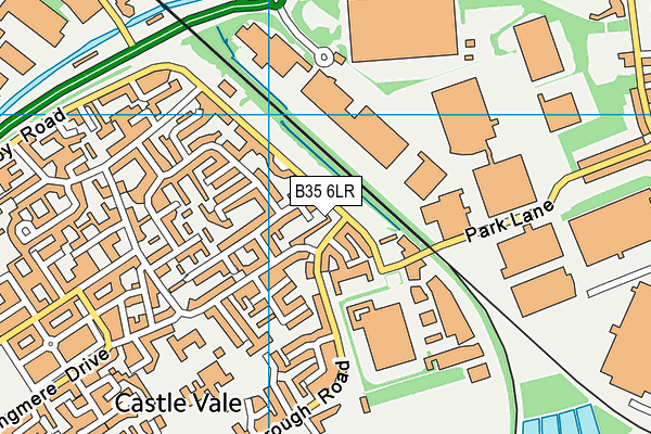 B35 6LR map - OS VectorMap District (Ordnance Survey)