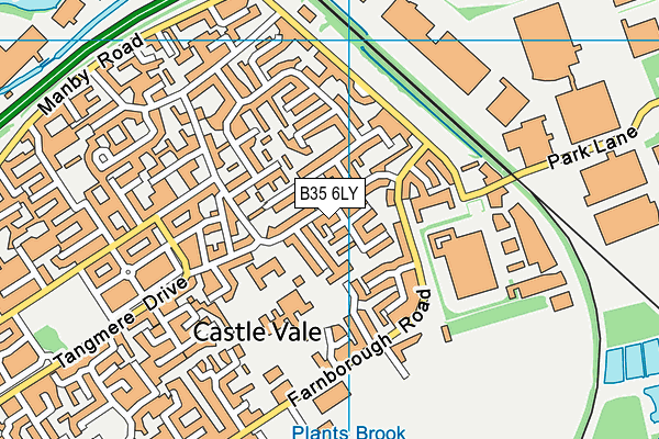 B35 6LY map - OS VectorMap District (Ordnance Survey)