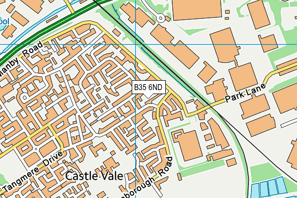 B35 6ND map - OS VectorMap District (Ordnance Survey)