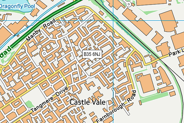B35 6NJ map - OS VectorMap District (Ordnance Survey)