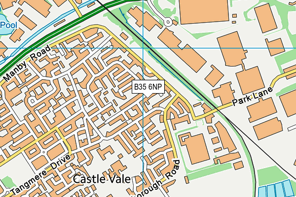 B35 6NP map - OS VectorMap District (Ordnance Survey)