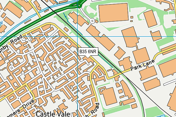 B35 6NR map - OS VectorMap District (Ordnance Survey)