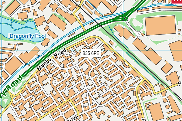 B35 6PE map - OS VectorMap District (Ordnance Survey)