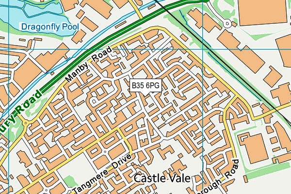 B35 6PG map - OS VectorMap District (Ordnance Survey)