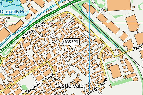 B35 6PN map - OS VectorMap District (Ordnance Survey)