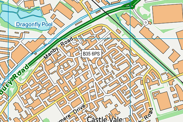 B35 6PS map - OS VectorMap District (Ordnance Survey)