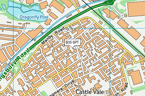 B35 6PT map - OS VectorMap District (Ordnance Survey)