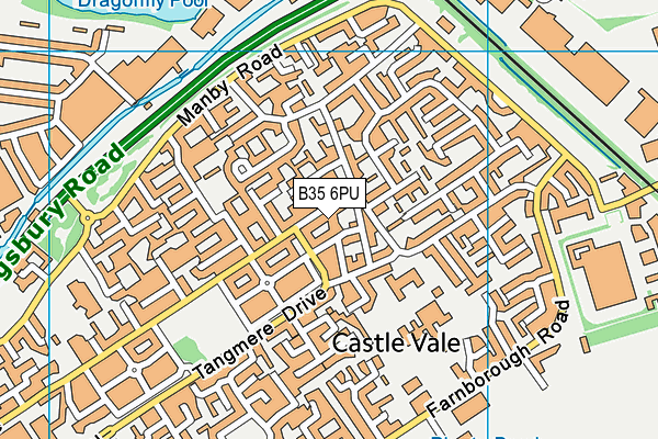 B35 6PU map - OS VectorMap District (Ordnance Survey)