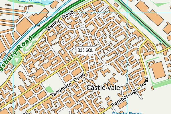 B35 6QL map - OS VectorMap District (Ordnance Survey)