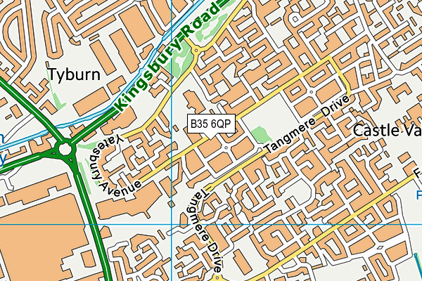 B35 6QP map - OS VectorMap District (Ordnance Survey)