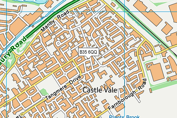 B35 6QQ map - OS VectorMap District (Ordnance Survey)