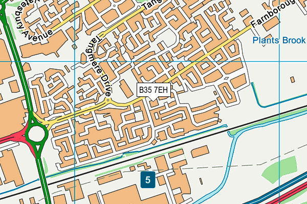 B35 7EH map - OS VectorMap District (Ordnance Survey)