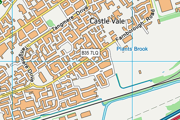 Castle Vale Football Stadium map (B35 7LQ) - OS VectorMap District (Ordnance Survey)