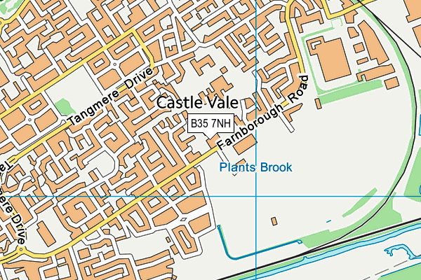 B35 7NH map - OS VectorMap District (Ordnance Survey)