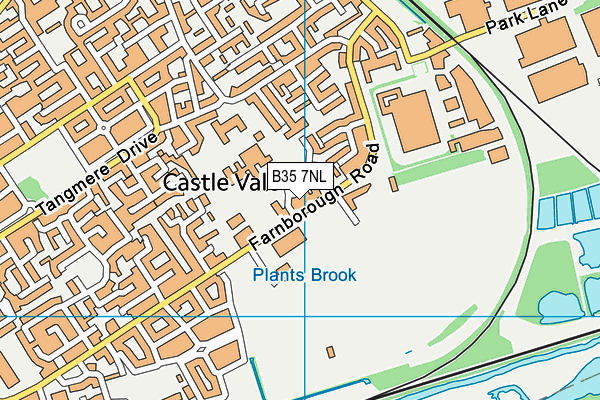 B35 7NL map - OS VectorMap District (Ordnance Survey)