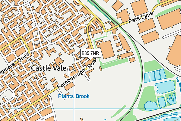 B35 7NR map - OS VectorMap District (Ordnance Survey)