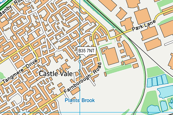 B35 7NT map - OS VectorMap District (Ordnance Survey)