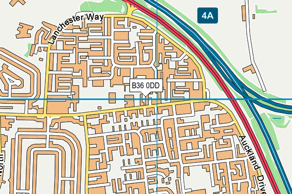 The Heights Academy map (B36 0DD) - OS VectorMap District (Ordnance Survey)
