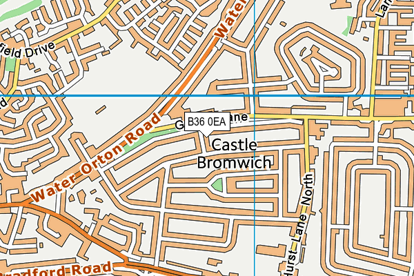 B36 0EA map - OS VectorMap District (Ordnance Survey)