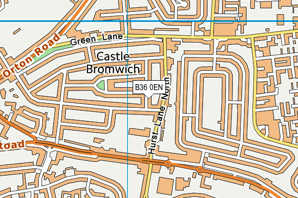 B36 0EN map - OS VectorMap District (Ordnance Survey)